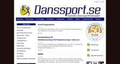 Desktop Screenshot of danssport.se